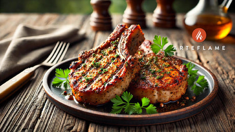 Hickory Seasoned Pork Chops on the Arteflame Grill