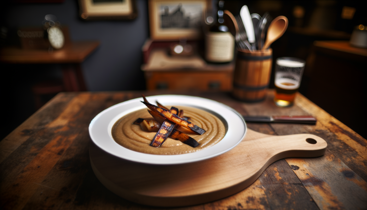 Scottish Grilled Parsnip and Whisky Soup