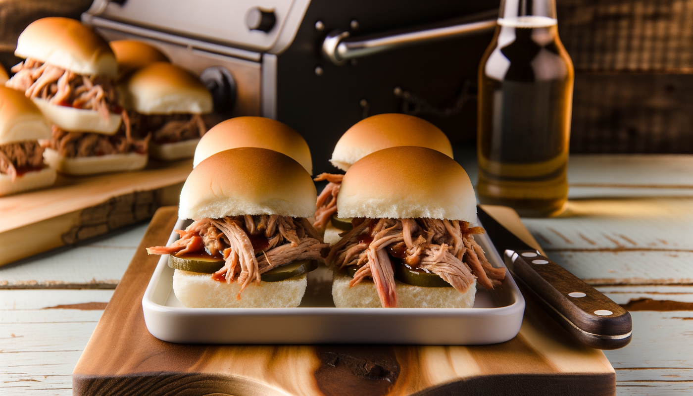 Georgia BBQ Pulled Pork Sliders on the Arteflame Grill