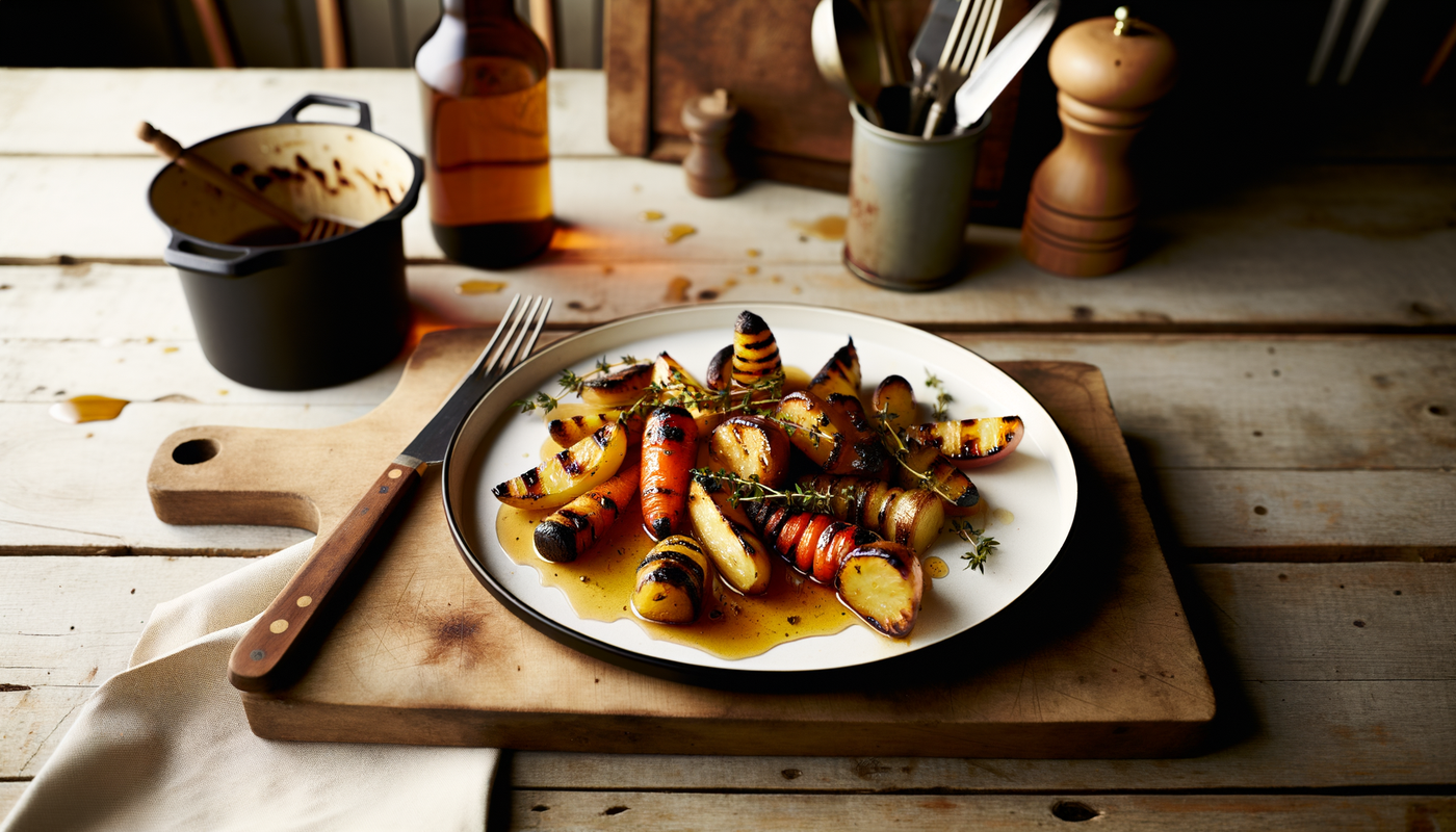 Swedish Grilled Root Vegetables with Honey & Thyme