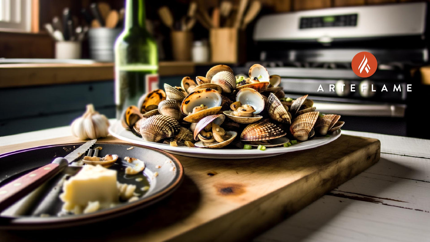 Grilled Florida Clams with Garlic Butter