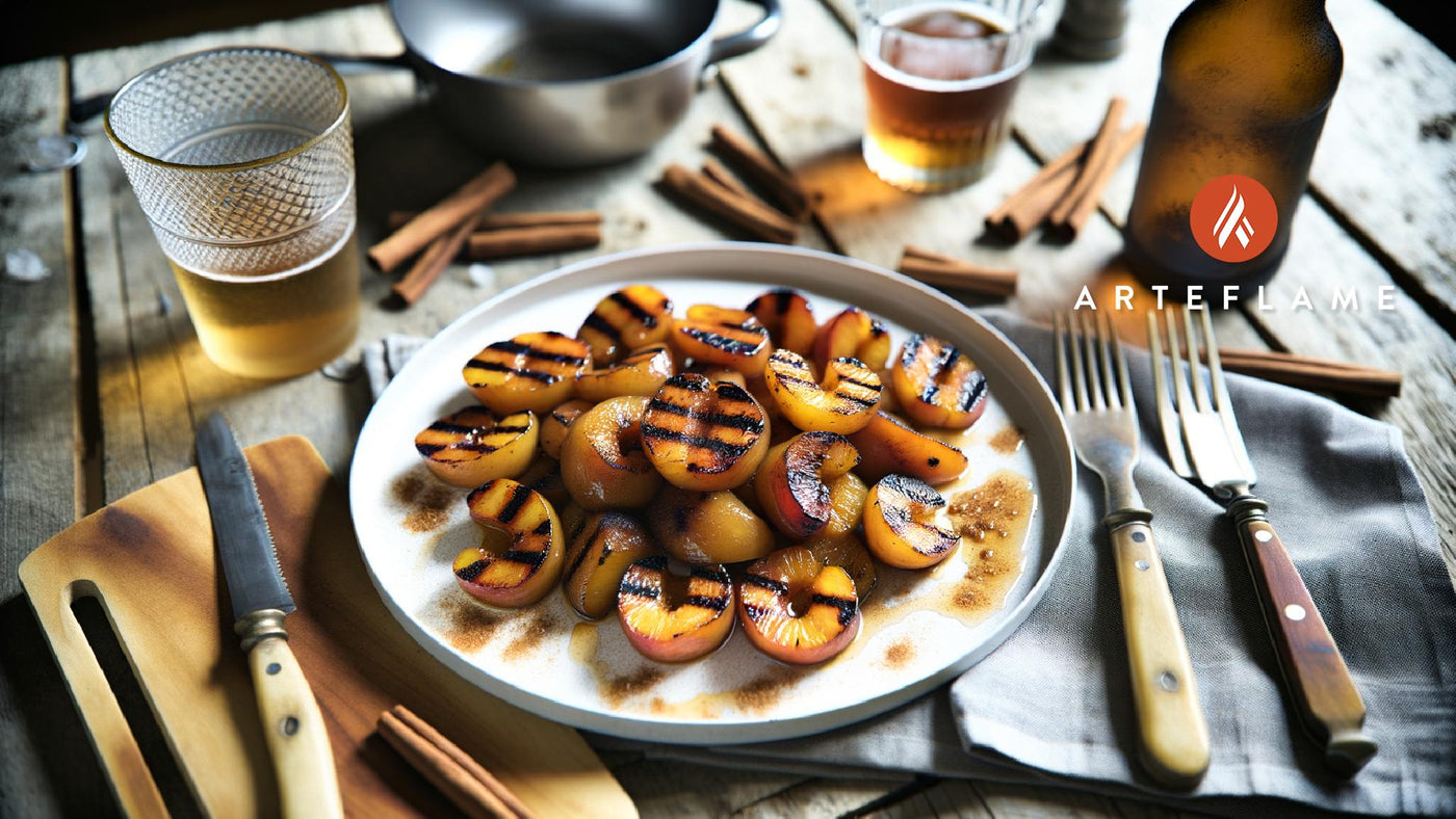 Grilled Kansas Cinnamon Sugar Peaches