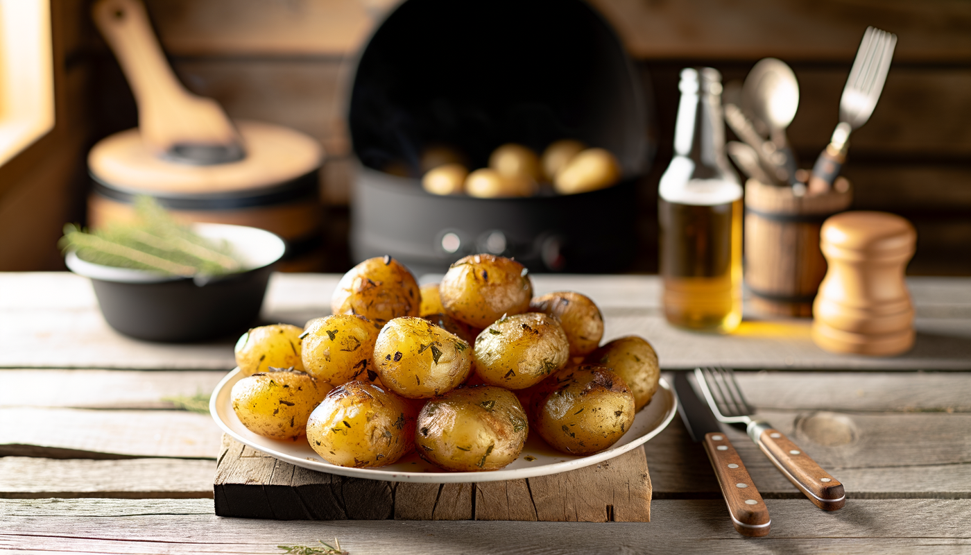 Swiss Herb Charcoal-Baked Potatoes on the Arteflame