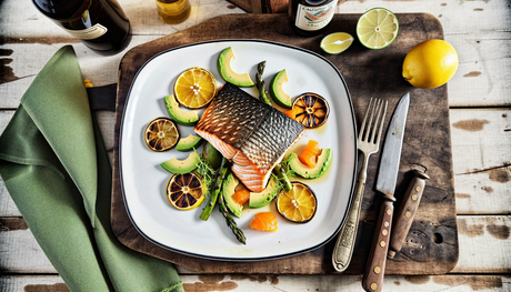 California Grilled Wild Salmon with Citrus & Avocado