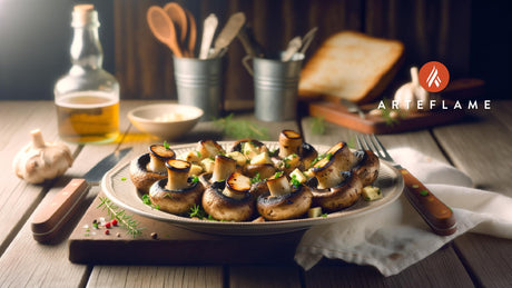 Polish Herbed Grilled Mushrooms on Arteflame Grill