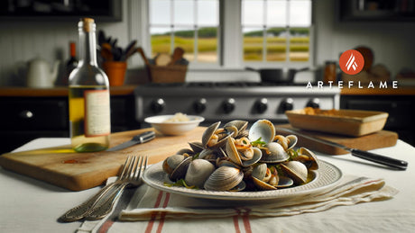 Connecticut Grilled Littleneck Clams with White Wine