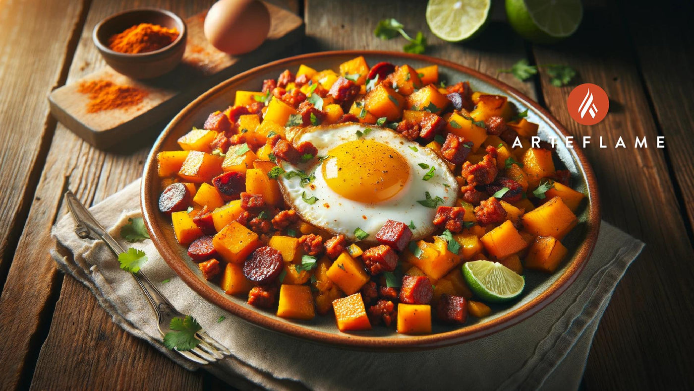 Butternut Squash and Chorizo Hash