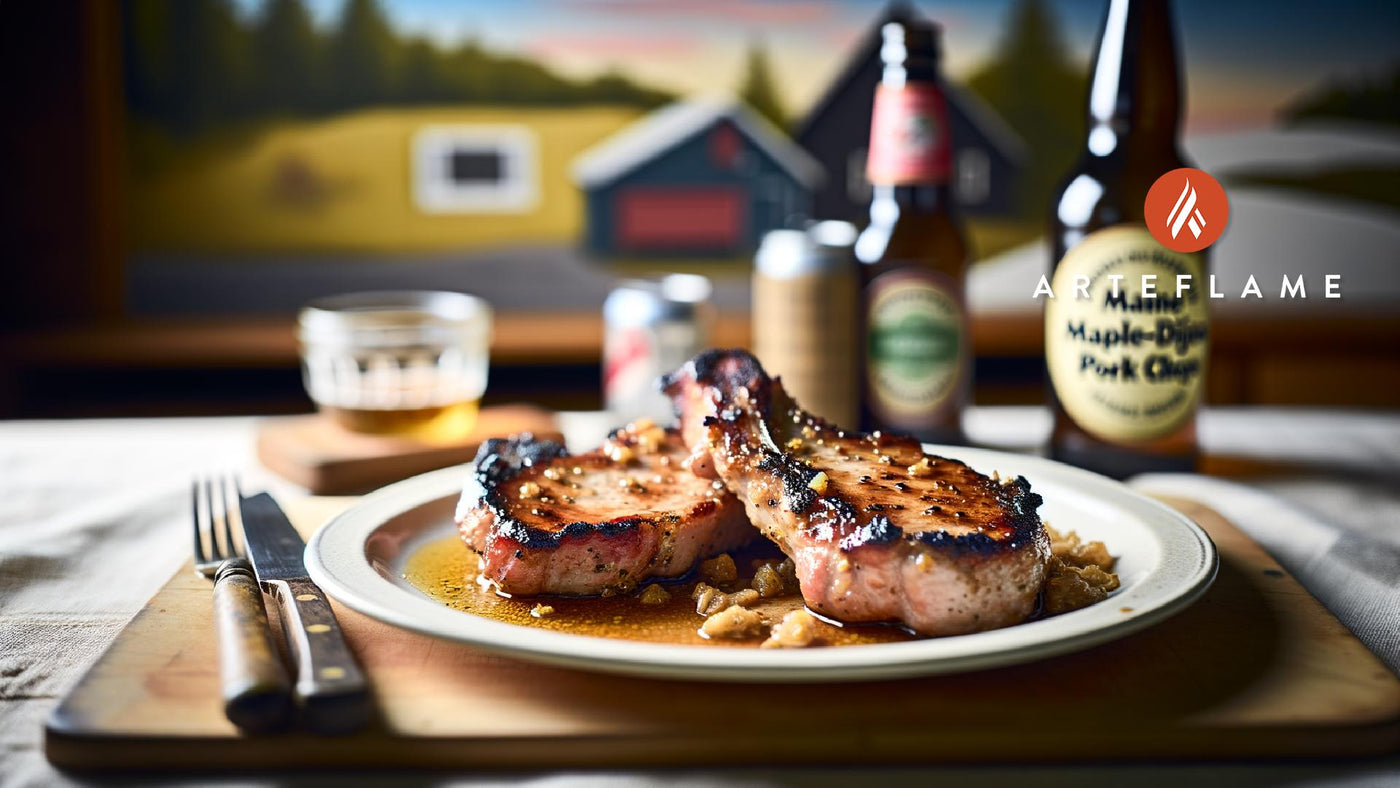 Grilled Maine Maple-Dijon Pork Chops