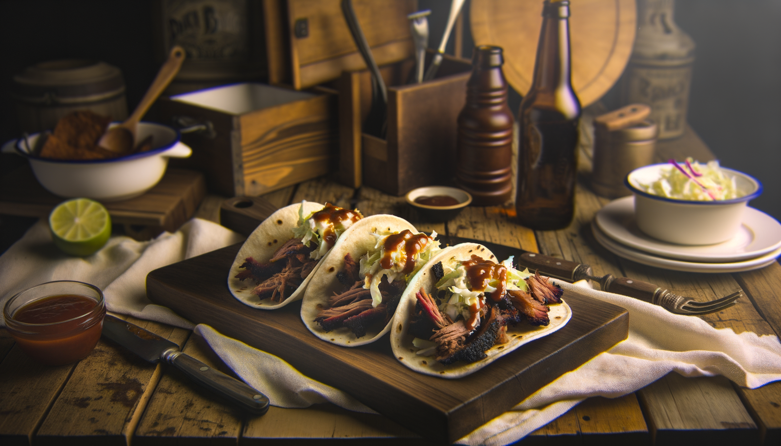 Alabama BBQ Brisket Tacos - Smoked & Grilled Perfection