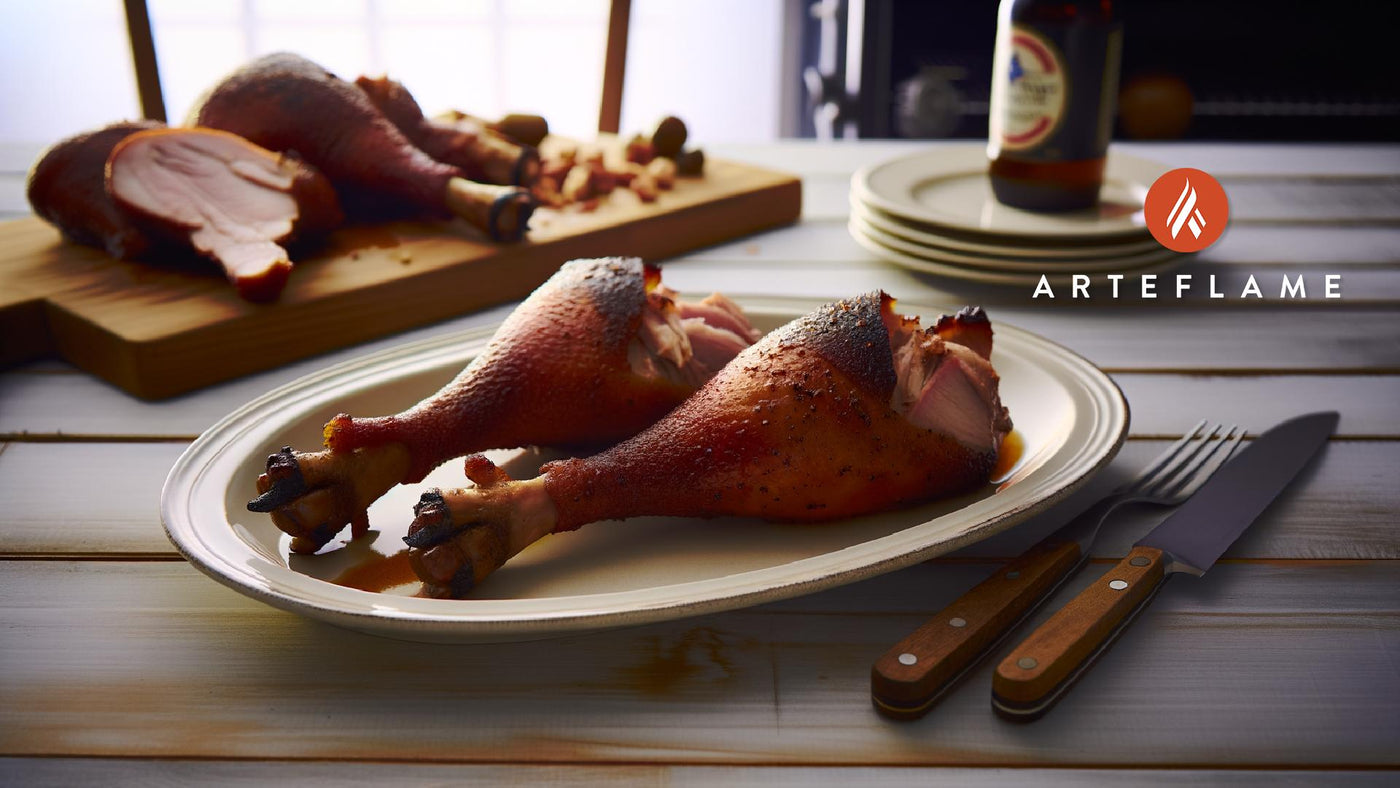 Delaware Smoked Turkey Legs on the Arteflame Grill