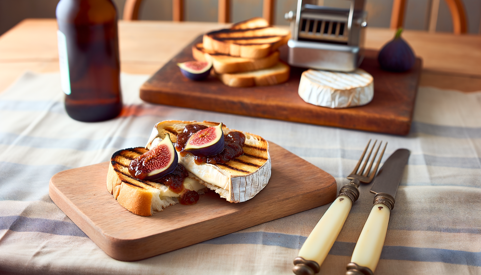 Grilled French Brie and Fig Toast