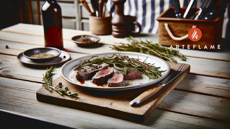 Grilled Finnish Reindeer Steaks with Rosemary & Juniper