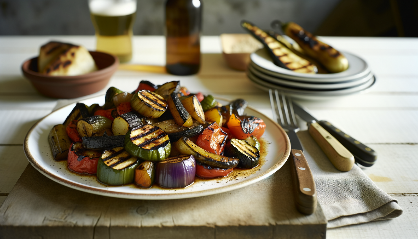 French Grilled Rustic Ratatouille