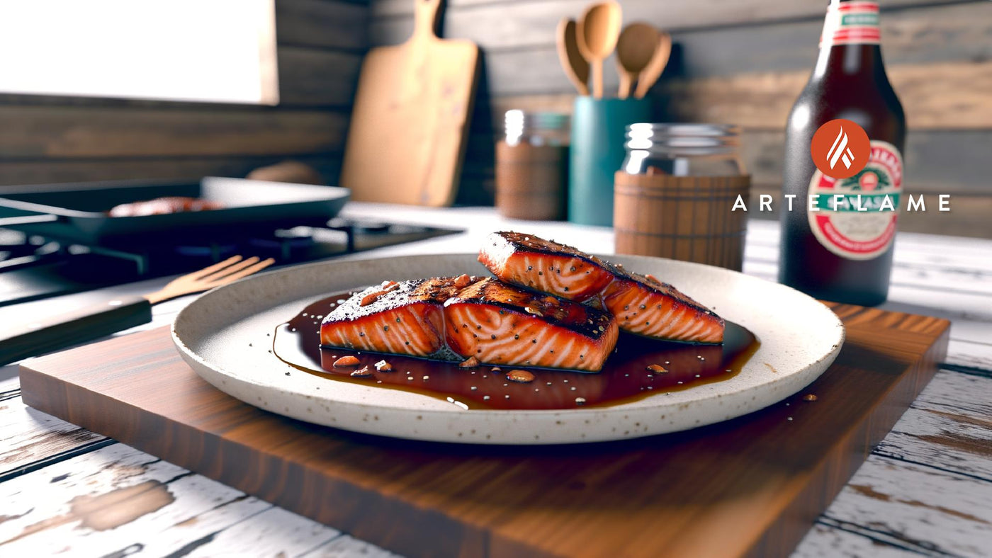 Hawaiian Grilled Teriyaki Salmon on Arteflame