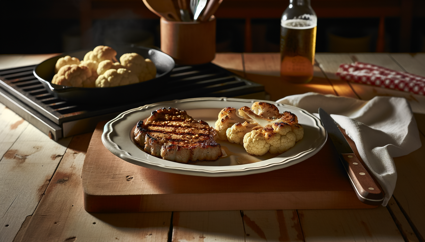 Iowa Grilled Cauliflower Steaks on the Arteflame Grill