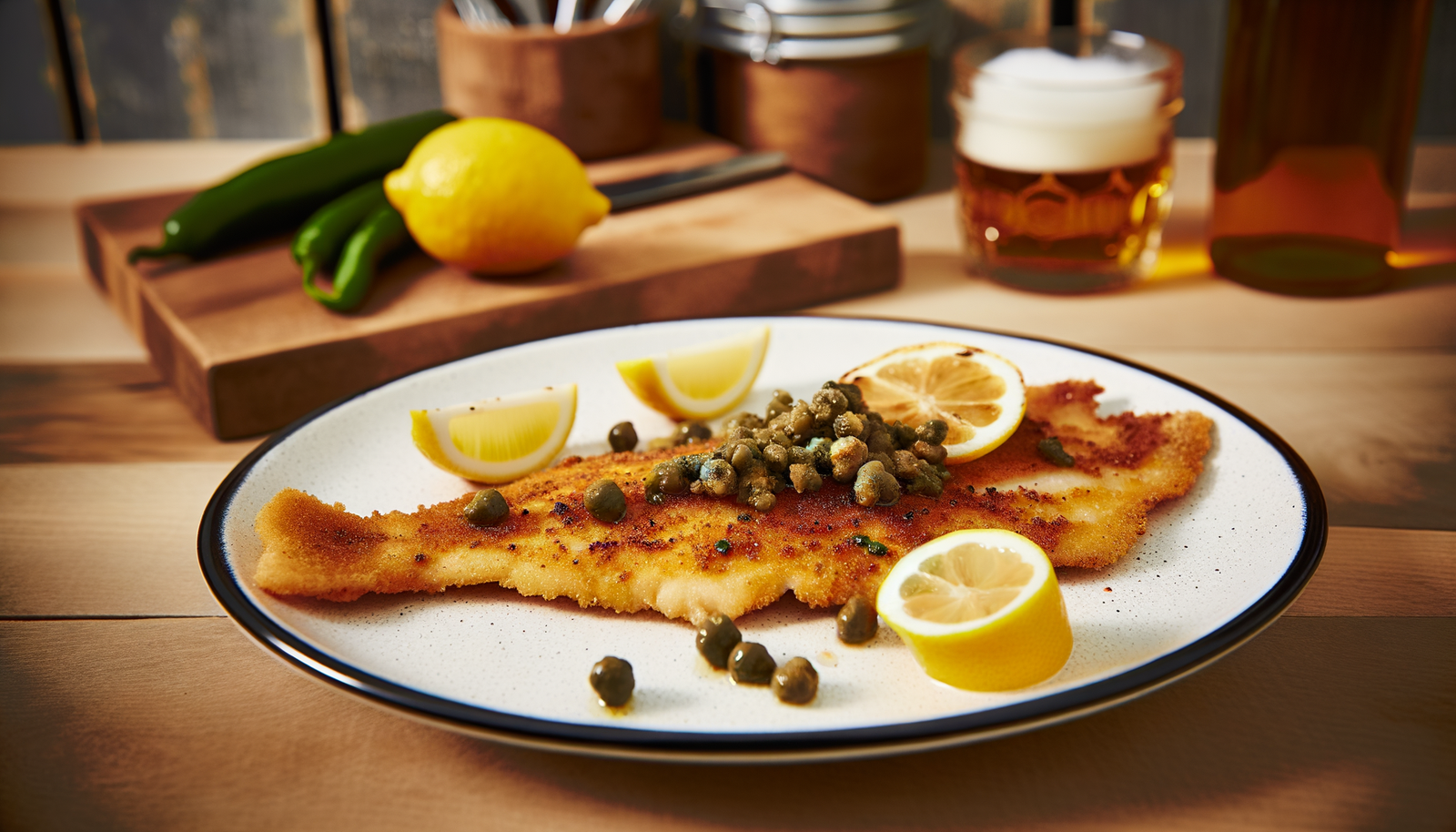 Spanish Grilled Sole with Lemon and Capers