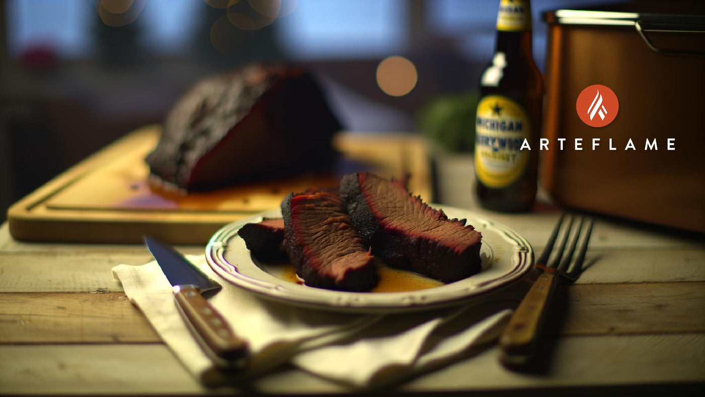 Michigan Cherrywood Smoked Brisket on Arteflame Grill