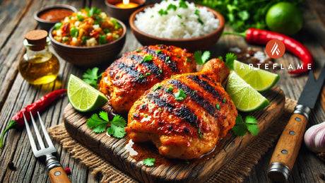 Spicy Coconut Grilled Chicken Recipe on Arteflame Grill