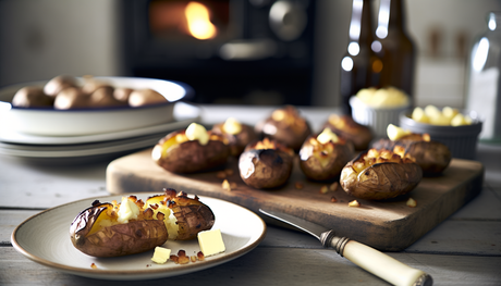 Open-Grill Norwegian Baked Potatoes with Smoked Salt