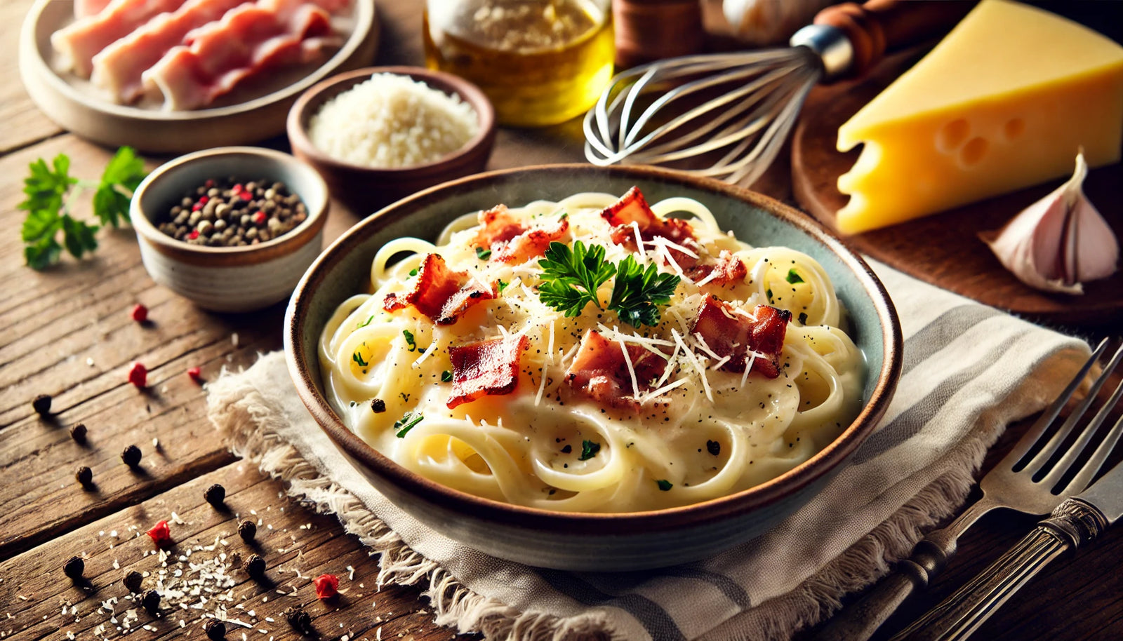 Creamy Carbonara Sauce with Pancetta