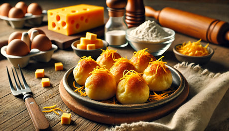 Cheddar Cheese Puffs with Smoky Flavor