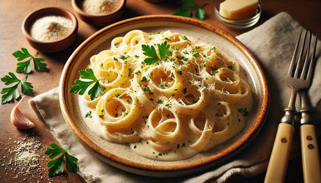 Creamy Fettuccine Alfredo with Smoky Flavor