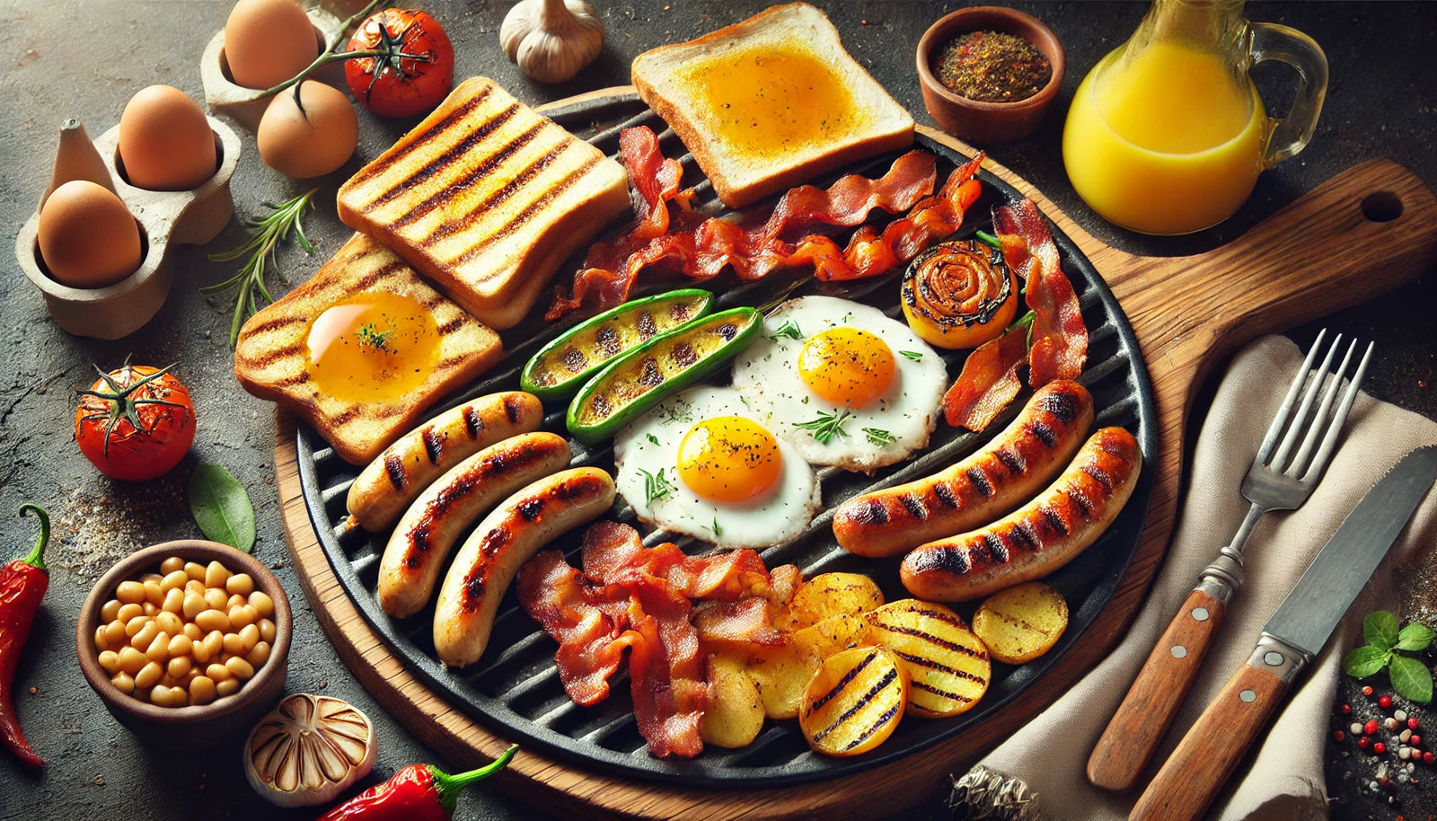 Smoky Grilled Breakfast Platter on the Arteflame