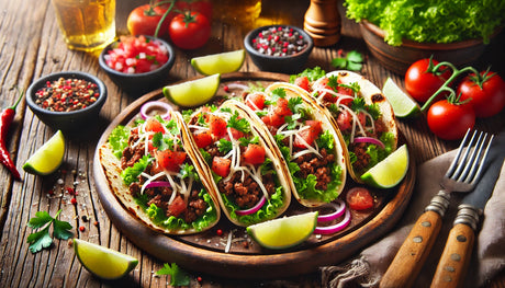 Grilled Ground Beef Taco Recipe on the Arteflame Grill