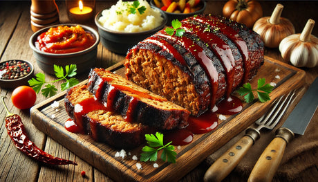 Smoky Grilled Meatloaf with Tangy Glaze