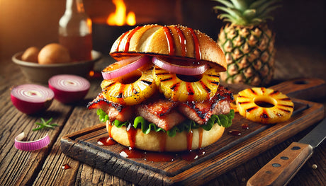 Grilled Pork and Pineapple Sandwiches with Tangy Sauce