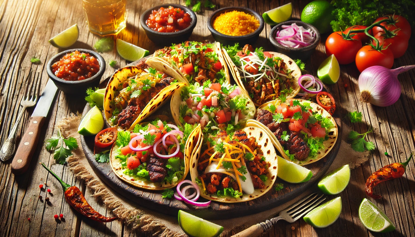 Smoky Grilled Tacos with Fresh Toppings