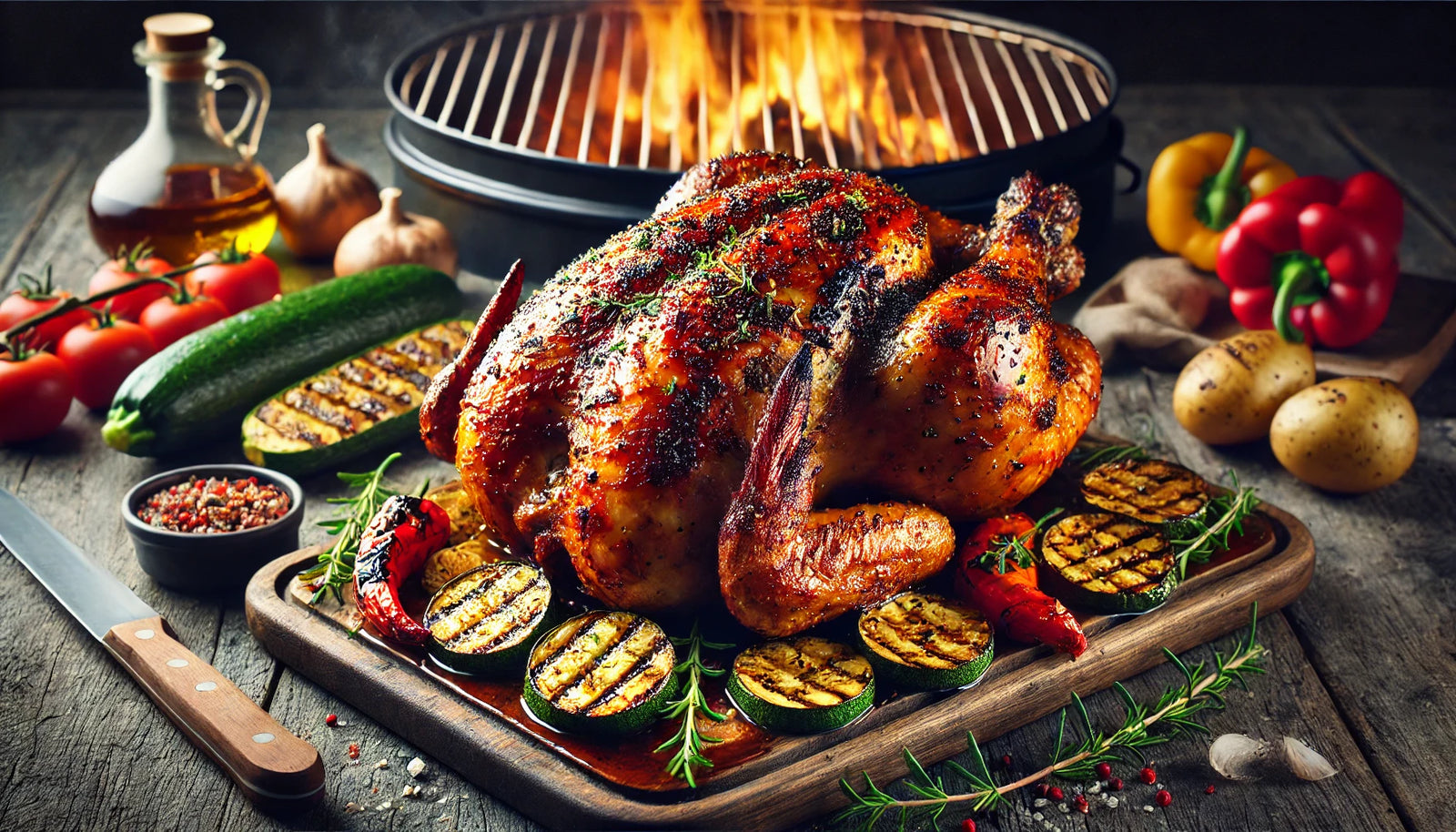 Rotisserie BBQ Chicken with Smoky and Caramelized Glaze