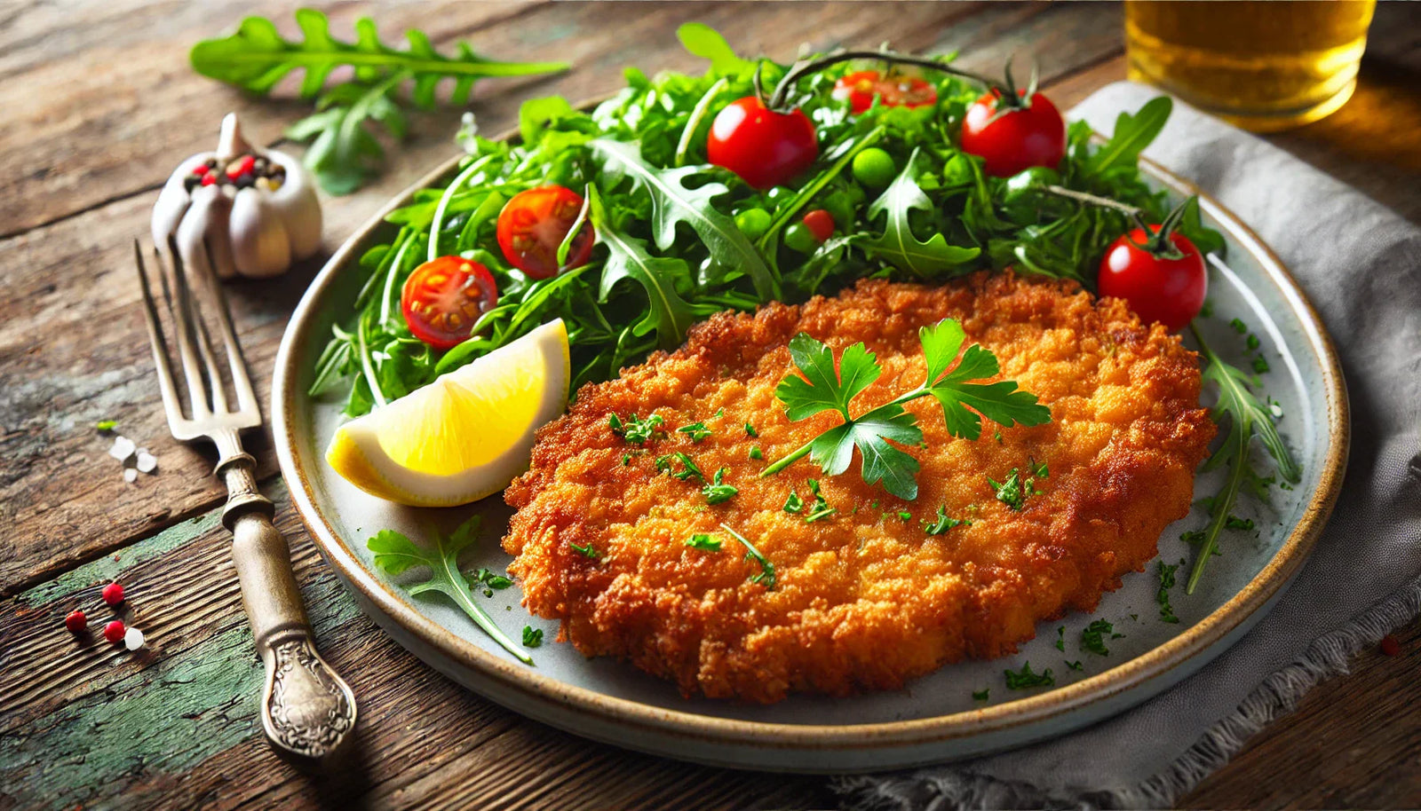 Golden Schnitzel with Lemon and Parsley