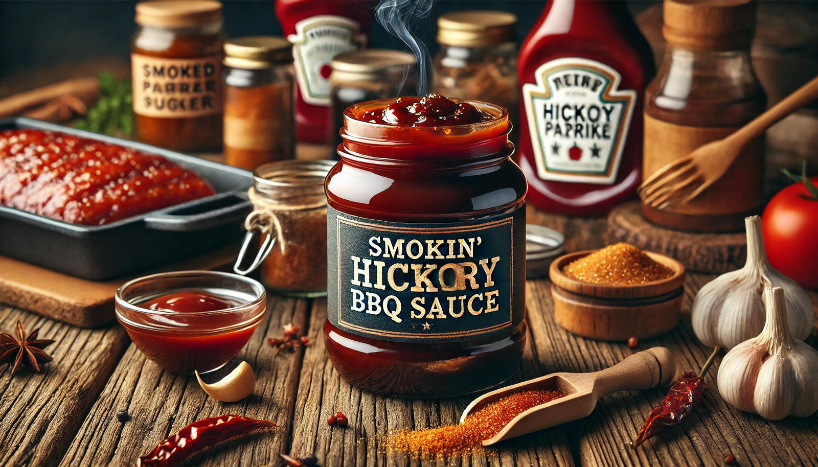 Smokin' Hickory BBQ Sauce with Rich Smoky Flavor