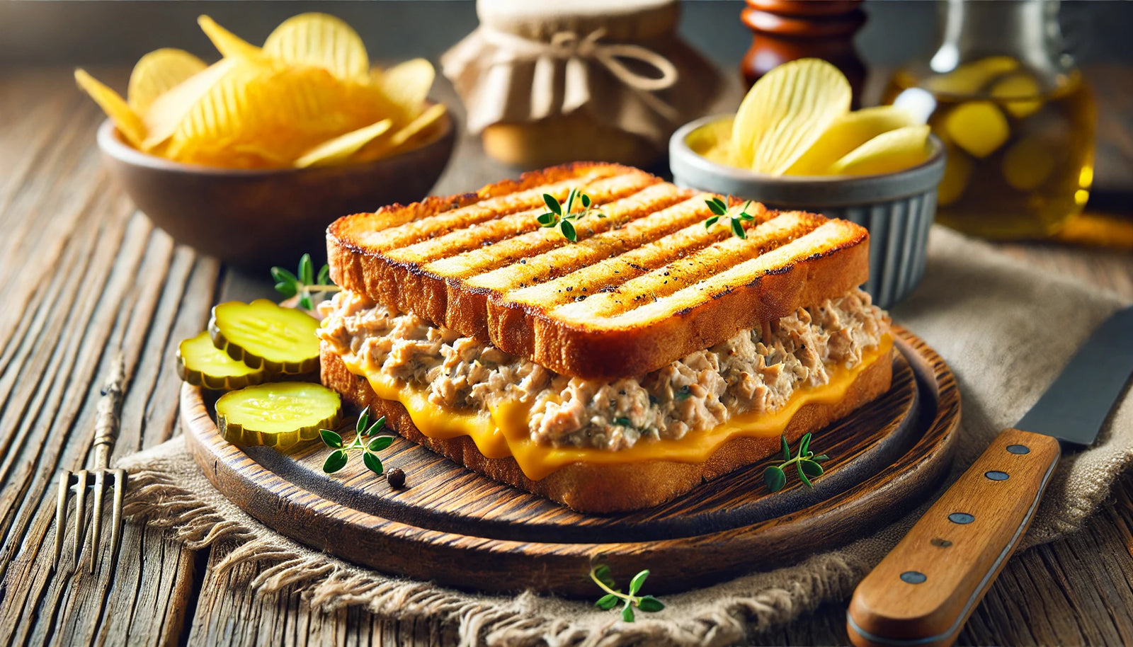 Smoky Grilled Tuna Melt Sandwich