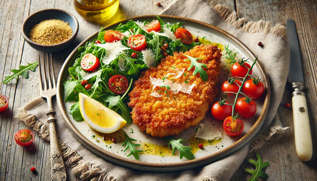 Crispy Veal Milanese with Arugula Salad