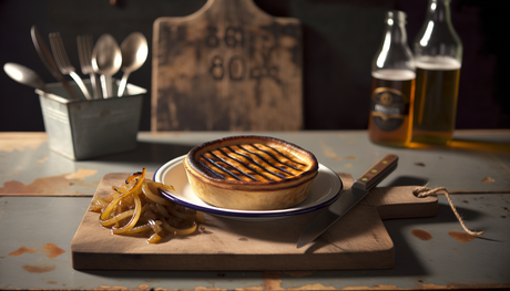 Scottish Grilled Scotch Pie with Caramelized Onions