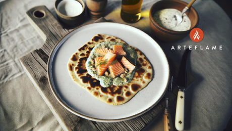 Arteflame Norwegian Flatbread with Grilled Salmon