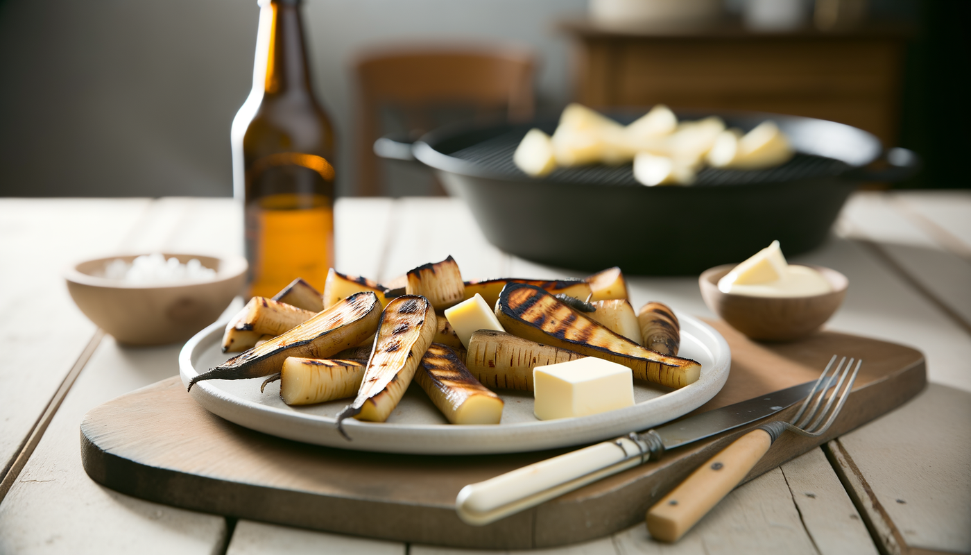 Danish Butter Grilled Parsnips