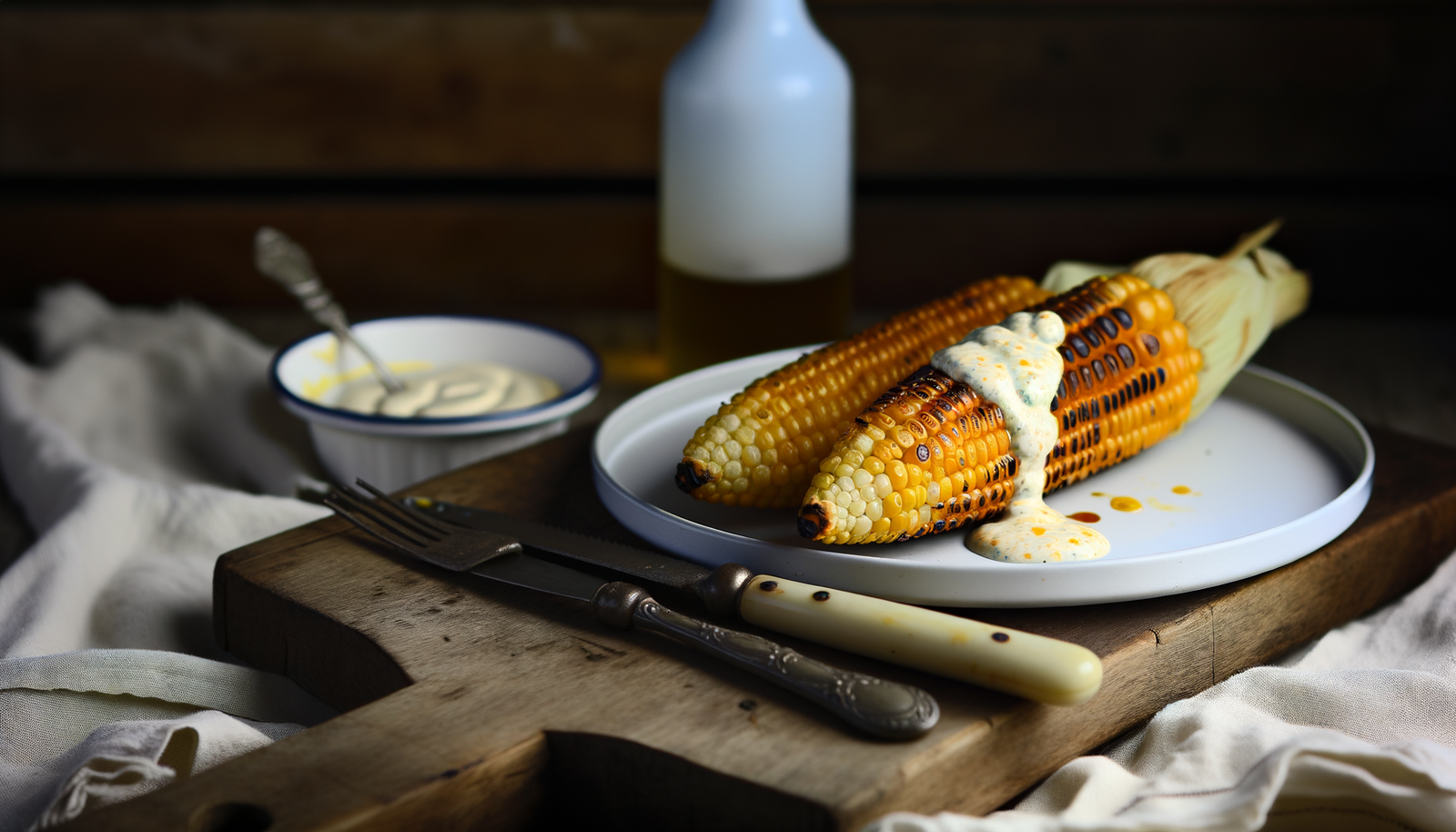 Grilled Corn with Alabama White Sauce