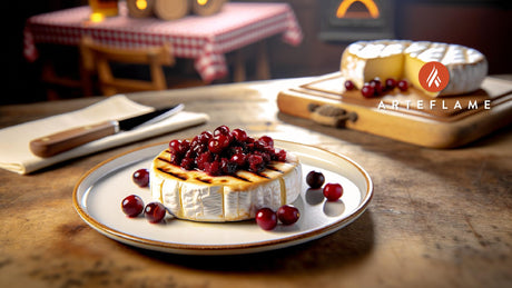 German Grilled Camembert with Cranberries