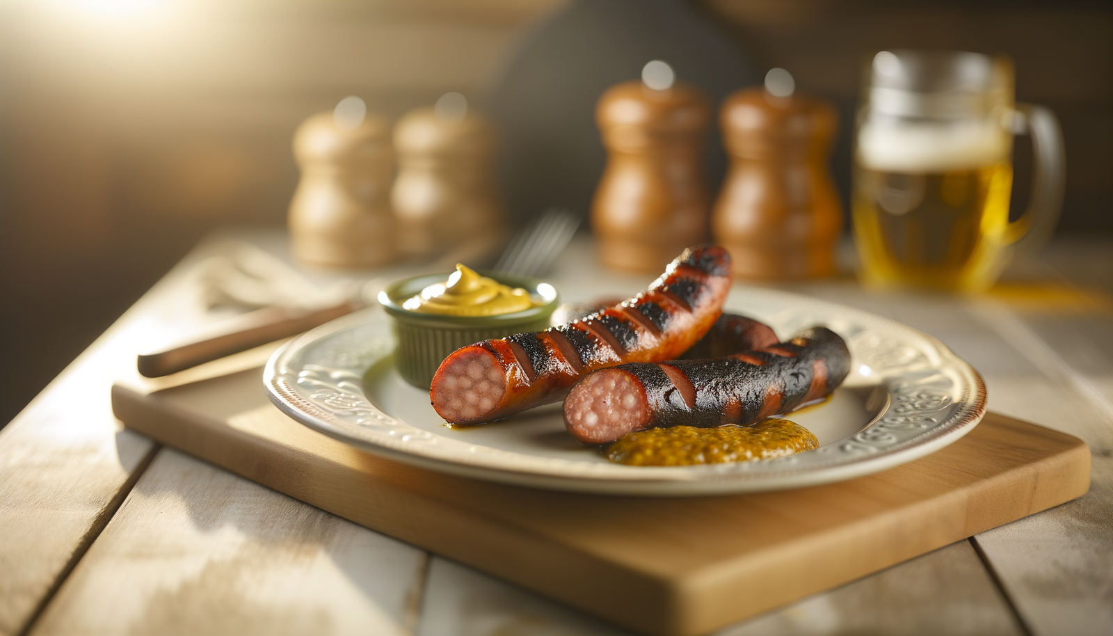 Grilled Kielbasa with Mustard Sauce – Delaware Delight