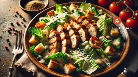 Grilled Chicken Caesar Salad on the Arteflame Grill