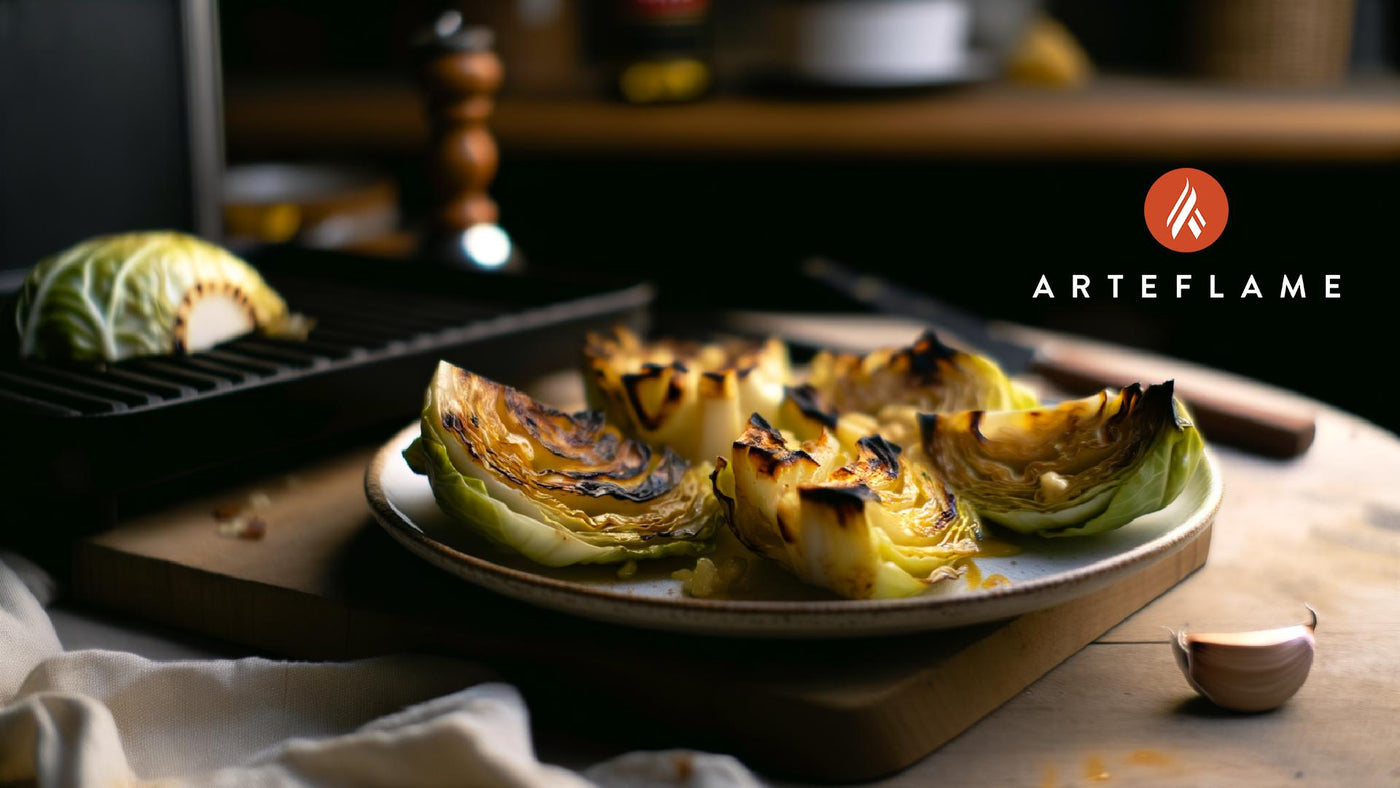Portuguese Grilled Cabbage with Garlic Butter