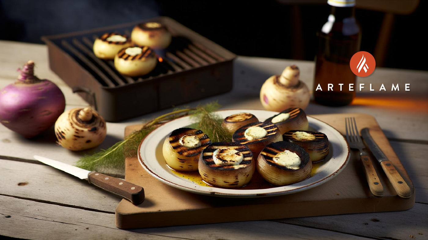 Danish Charred Turnips with Garlic Butter