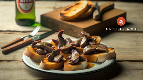 Spanish Grilled Rabbit Liver Toasts