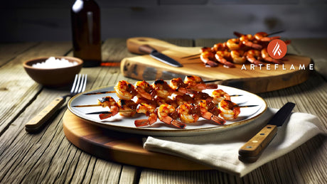 Fiery Arkansas BBQ Shrimp Skewers