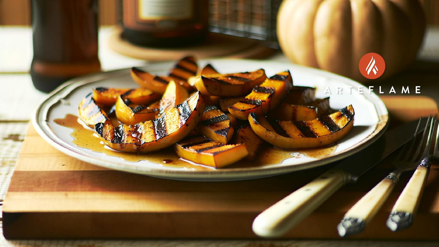 Grilled Pumpkin with Maple Cinnamon Glaze - Connecticut Style