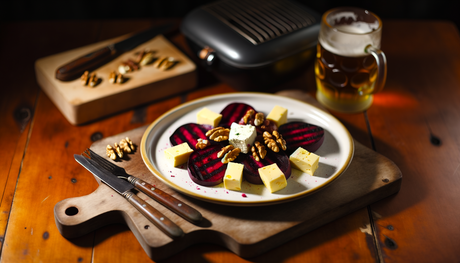 Irish Grilled Beet and Goat Cheese Salad