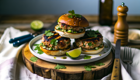 California Grilled Turkey Burgers on the Arteflame